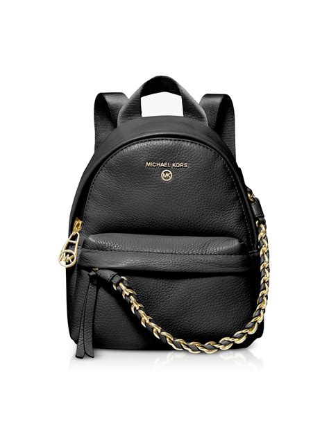 michael kors slater extra small backpack|Michael Kors large leather backpack.